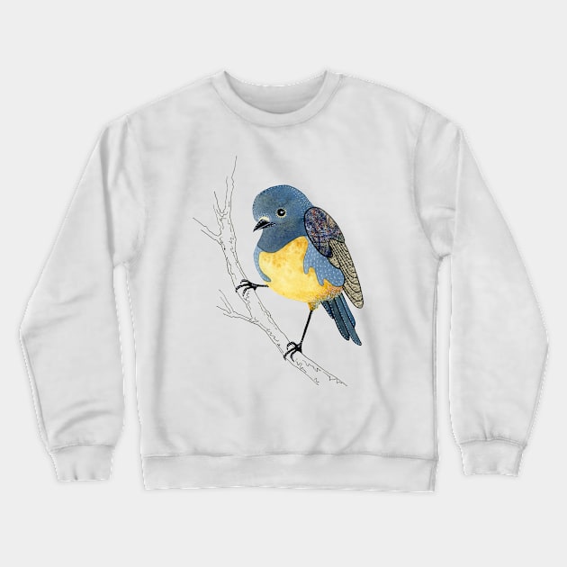 New Zealand Robin Crewneck Sweatshirt by scatterlings